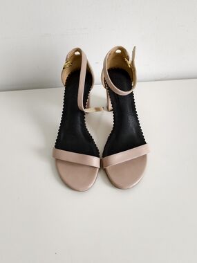 Stuart Weitzman Blush Pink Ankle-Strap Heels